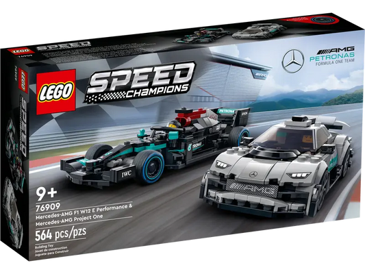 LEGO Speed Champions Mercedes-AMG F1 W12 E Performance & Mercedes-AMG Proj6ect One Set (76909)