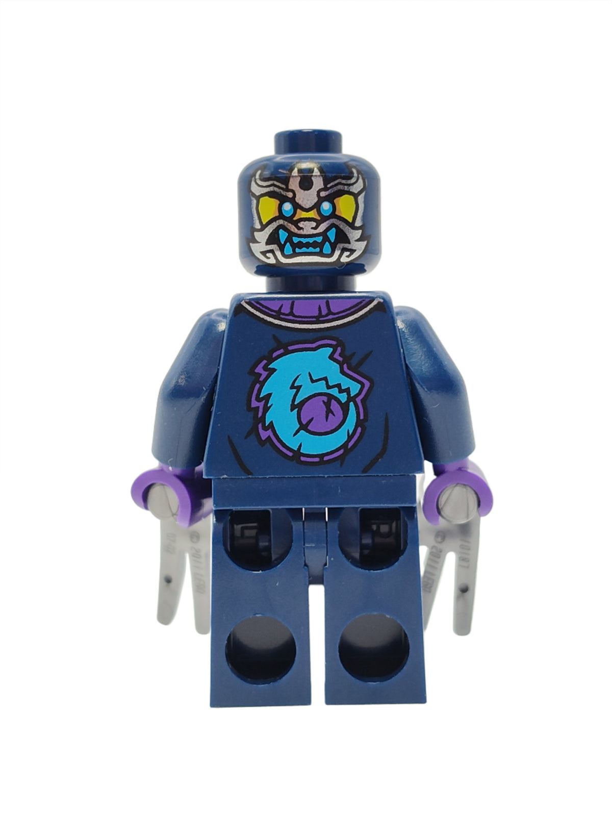 Wolf Mask Warrior - Dark Blue and Dark Azure Mask, njo0857 - LEGO® Ninjago Minifigure