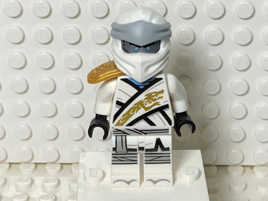 Zane, Legacy, Shoulder Pad, Flat Silver Head, njo0670 - LEGO® Ninjago Minifigure