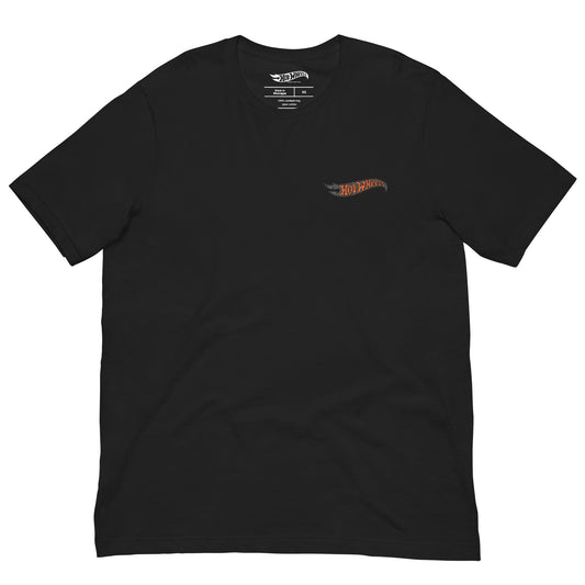 Hot Wheels Mummy Logo Embroidered Black T-Shirt